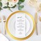 50 Pieces Gold Paper Placemats Round Disposable Glitter Table Mats Mirror Foil Decorative Place Mats for Wedding Holiday Party Christmas Dining Table Decor